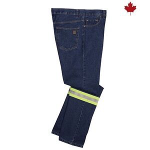 Big Bill Work Jeans with Reflective Leg Tape, 52X32, Blue , No Tags, Never Worn